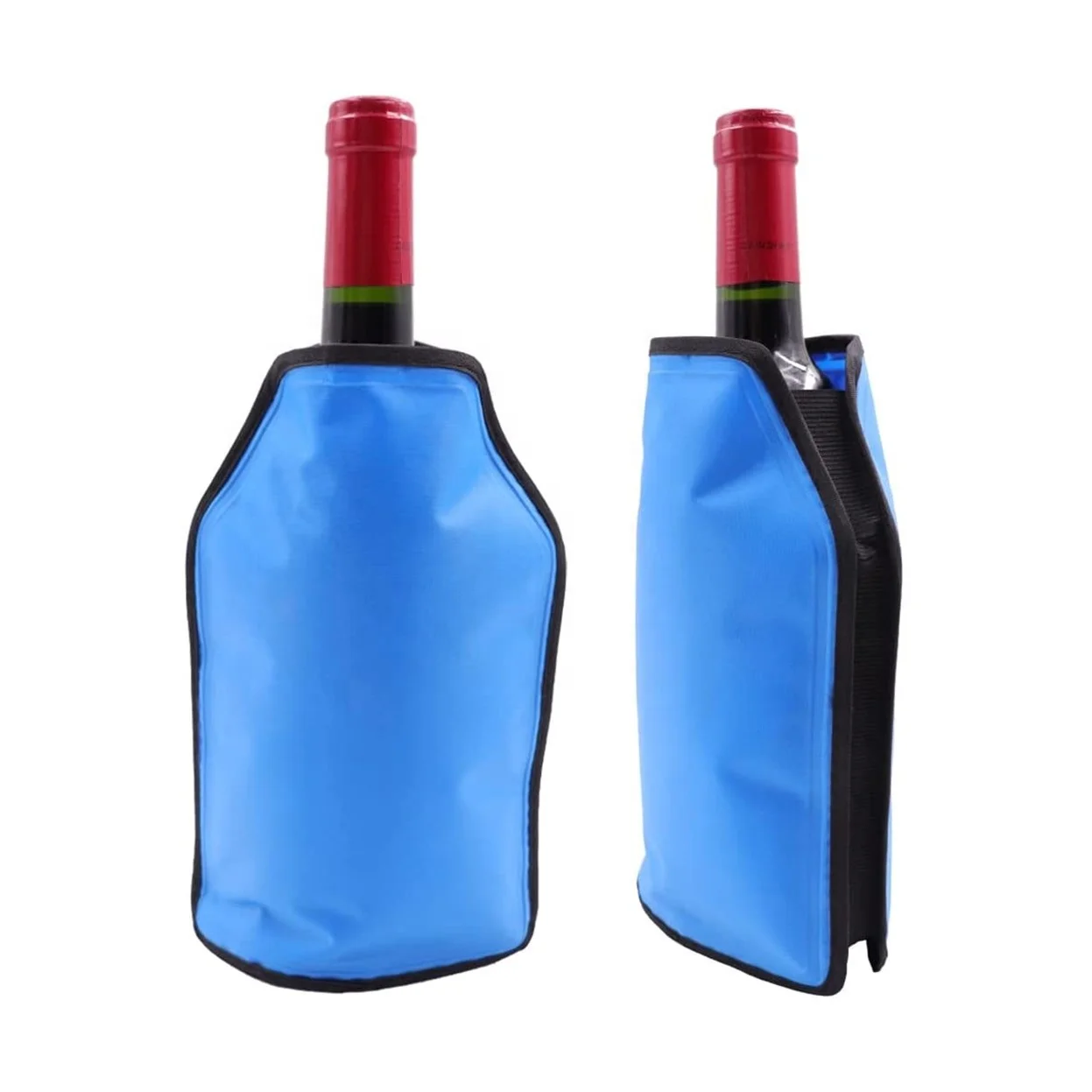 Custom Gel Wine Champagne Bottle Cooler Ice Pack Freezer Sleeve Gel Wine Bottle Chill Cooler