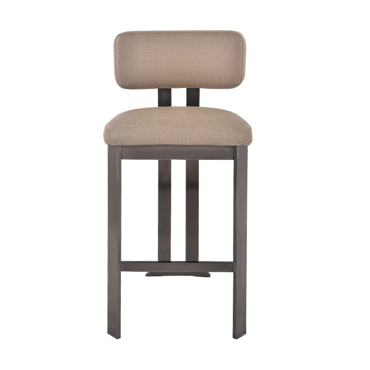 Hot Sale Industrial Gold Metal Bar Stool Counter Stool High Stools Leather Leisure Lounge Chair For Home
