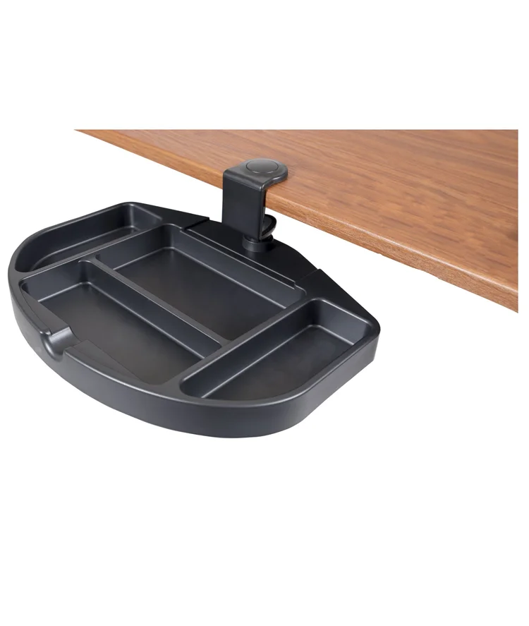 
Clamp On 360 Degrees Swivel Out Mouse Tray with Storage 