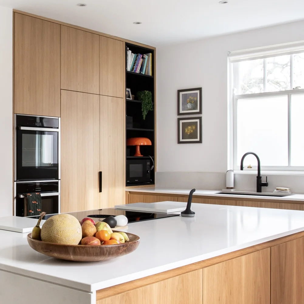 Modern Kitchen Pantry Cabinet Customizable Modular Wall Mounted Made from Solid Wood MDF by Supplier Furniture from Modern Wood