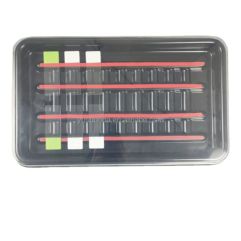20-Slide IHC Microscope Glass Staining Tray Manual PC ABS Gel Material for Lab Use