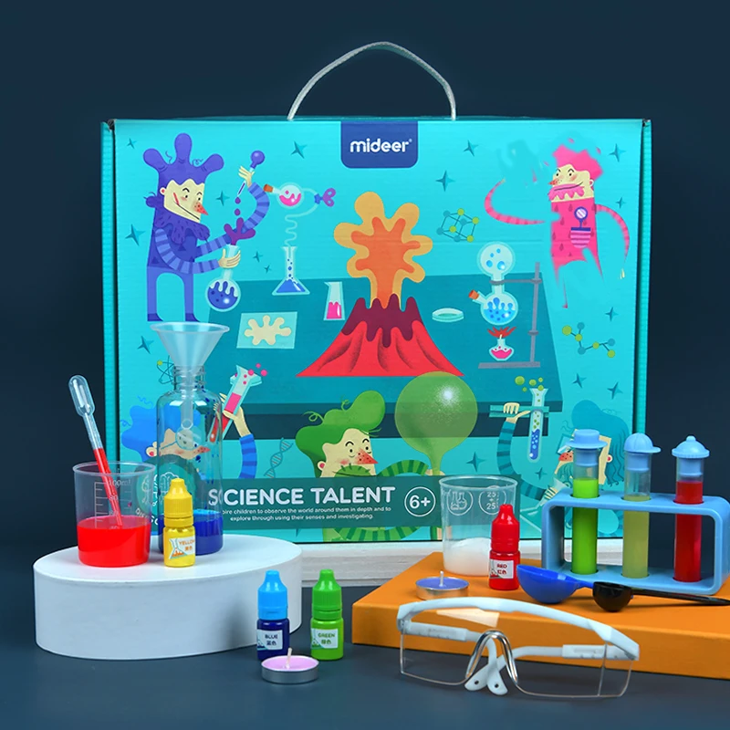 
Mideer Children Early Educational Kids Colorful Cartoon Baby Handmade Smart Science Lab Game toys 