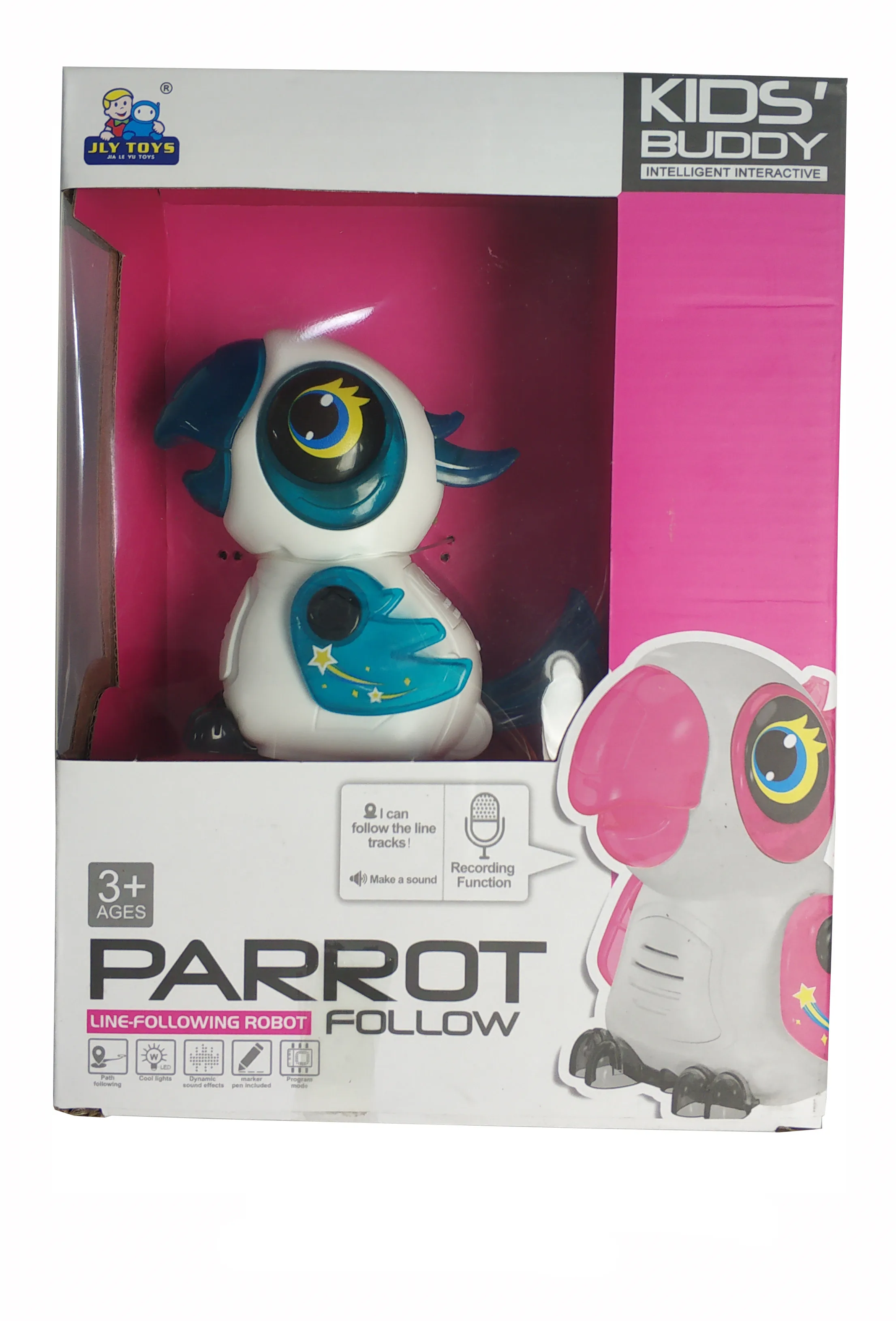 DF DIY intelligence parrot robot with light Drawn Line Magic Pen Toys educational toys for kids pet toys