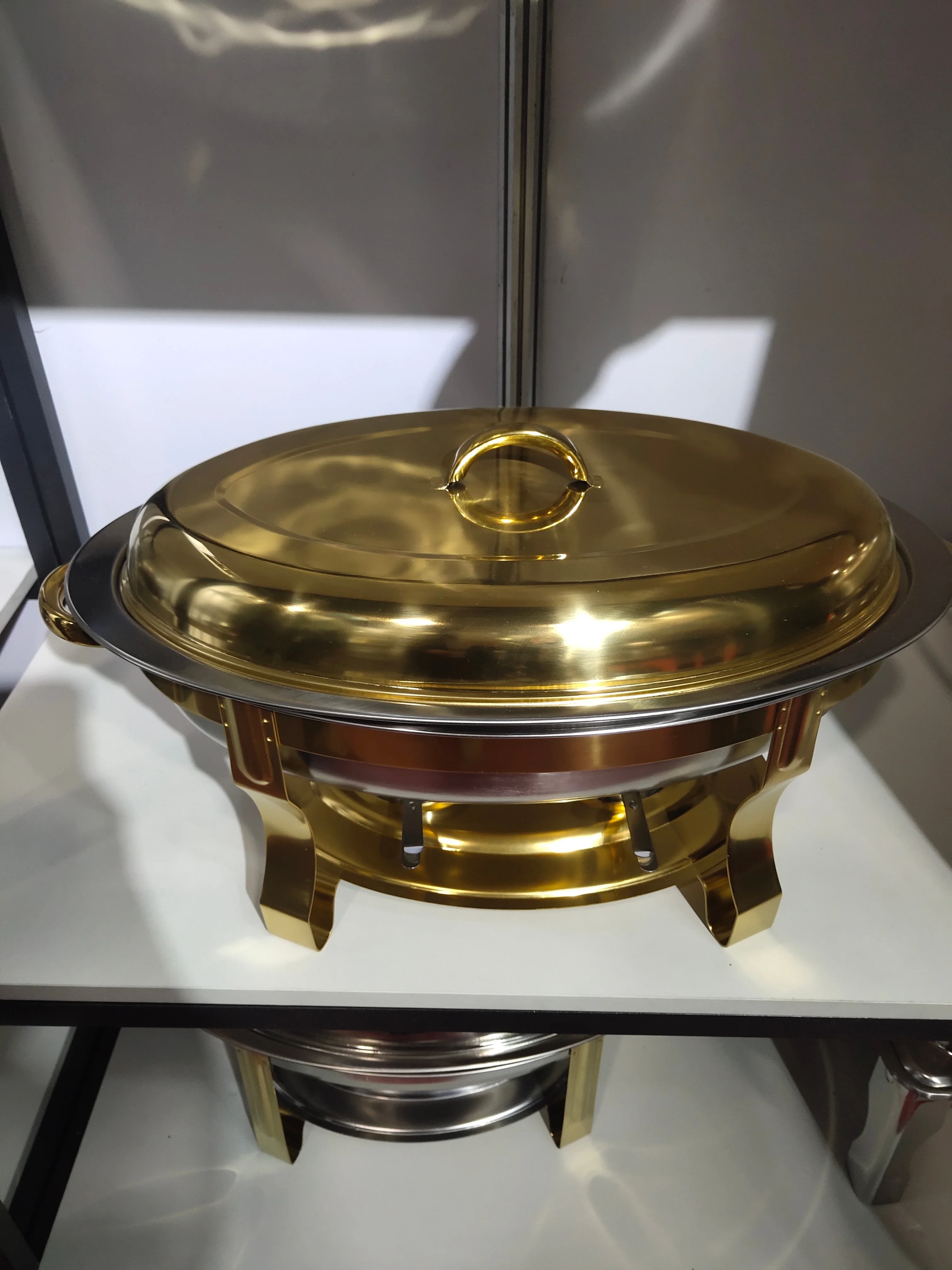 Фабрика 5.5L 6.8L классический Горячая распродажа высокое качество Отель Ресторан Овальный дизайн из нержавеющей стали, особенно китайского самовара, со стандартом ISO & для стол обслуживания