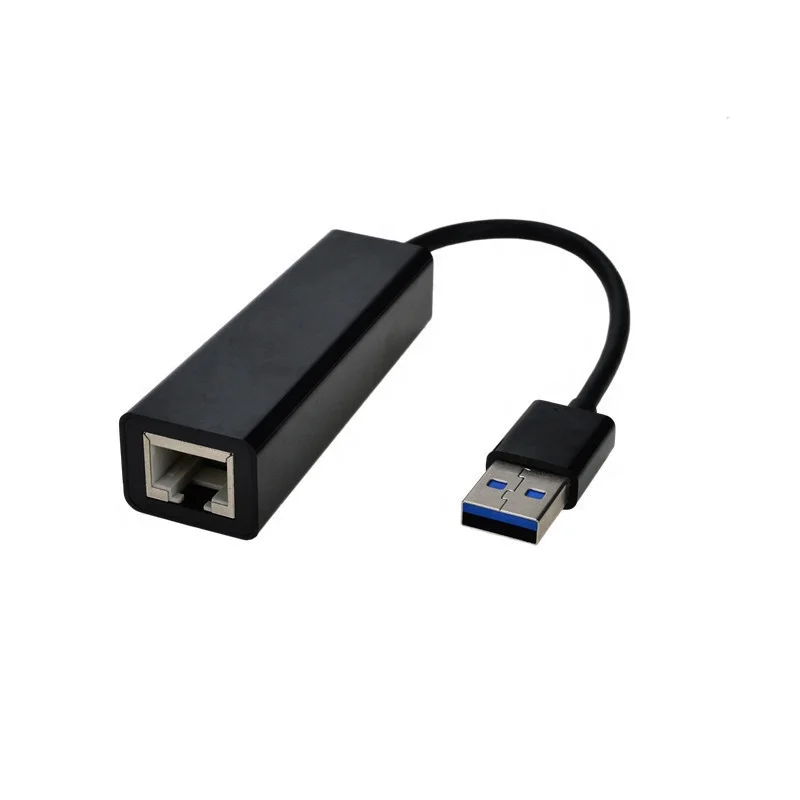 ABS Aluminum Direct wholesale cheap usb 3.0 to lan RJ45 gigabit converter for laptop notebook switch