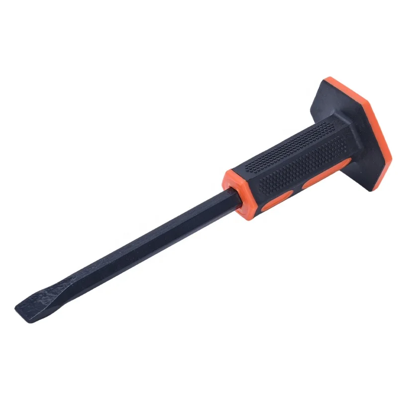 Industrial OEM Stone Cold Chisel With Hexagonal Rubber Protective Handle