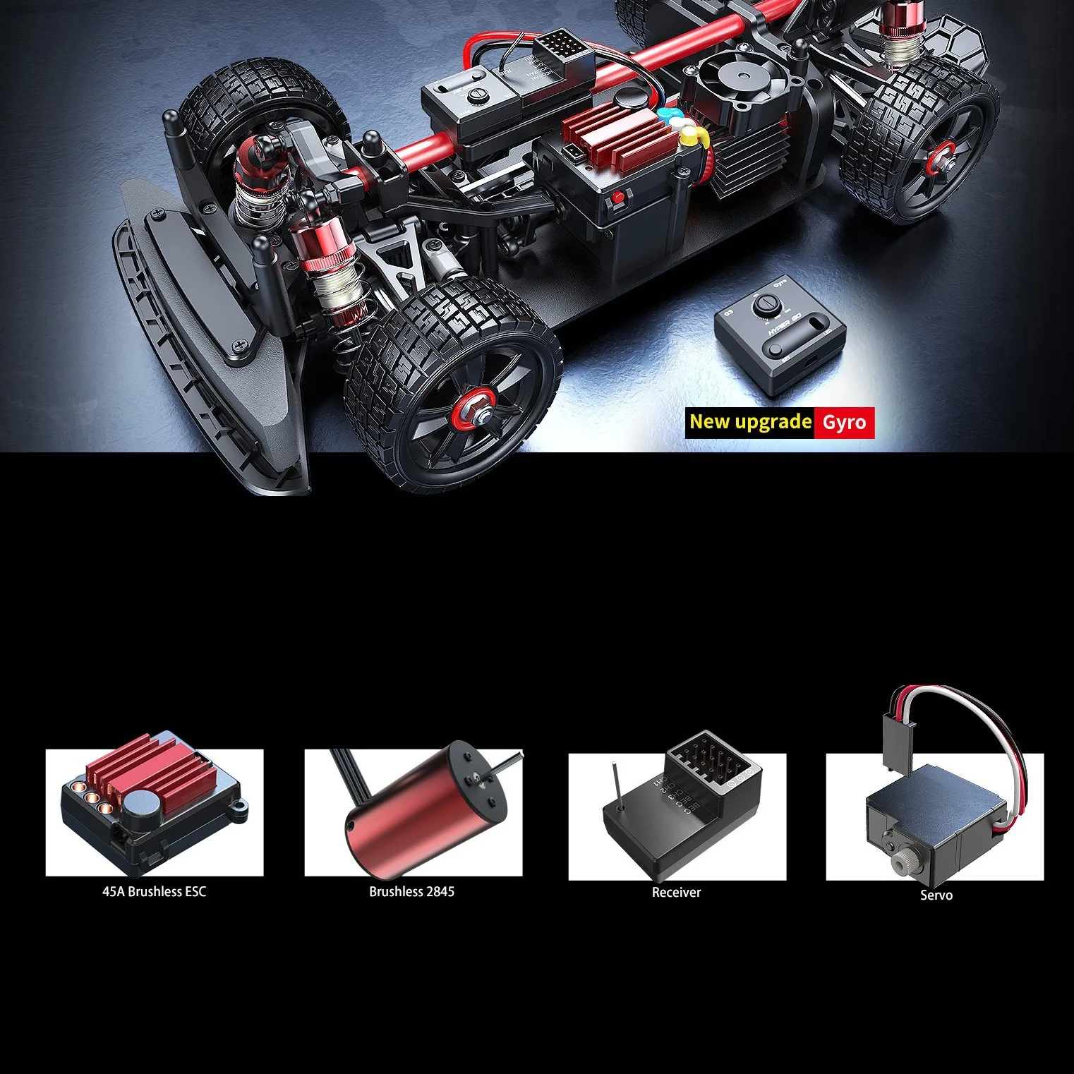 MJX 14302 Hyper Go 1/14 Drift RC Cars Racing Car All-metal Chassis Remote Control 55KM/H Brushless RC Trucks