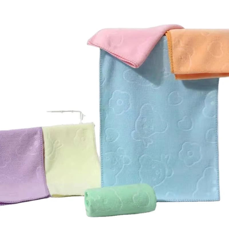 Bulk towels cartoon printing microfiber microfleece towel shower towel
