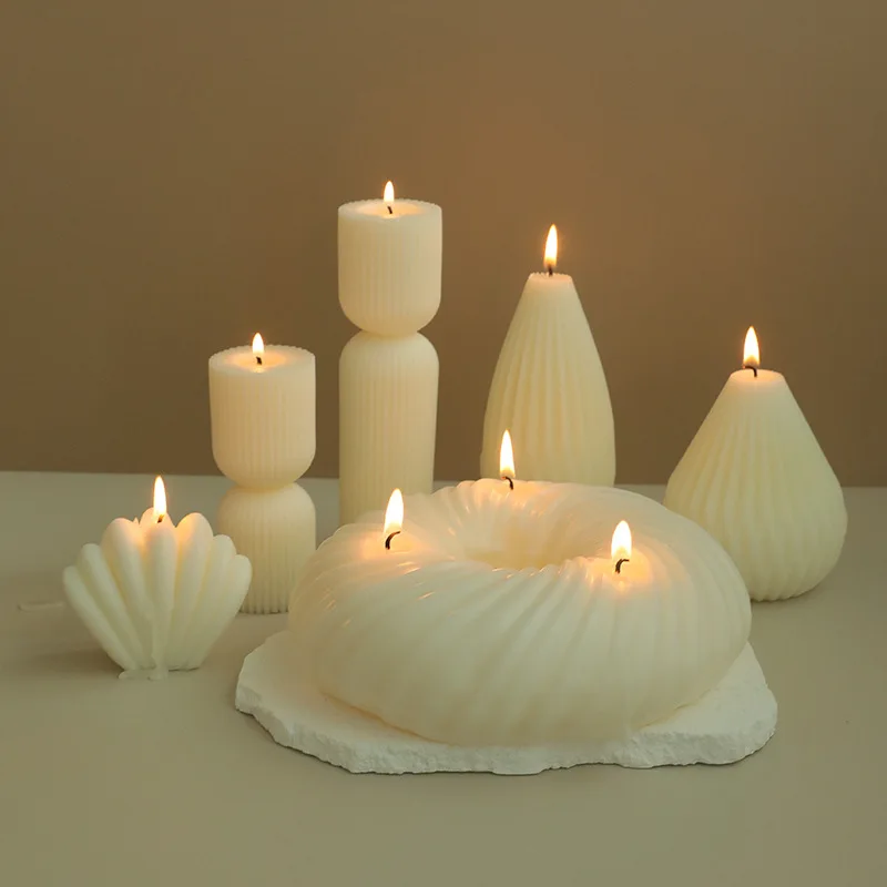 luxury soy wax handmade eco-friendly organic scented shape art candle