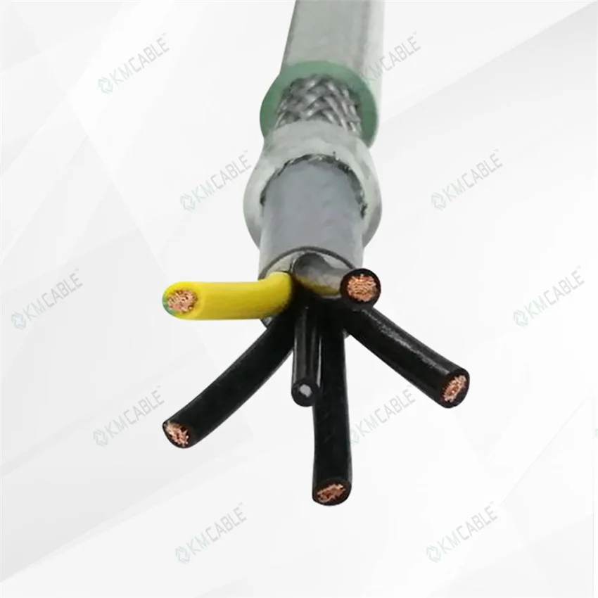 2-50 Cores 0.5-35mm2 Bare Copper Conductor Black Pvc Insulation Yellow and Green Grounding Wire SY Steel Wire Shielding Cable