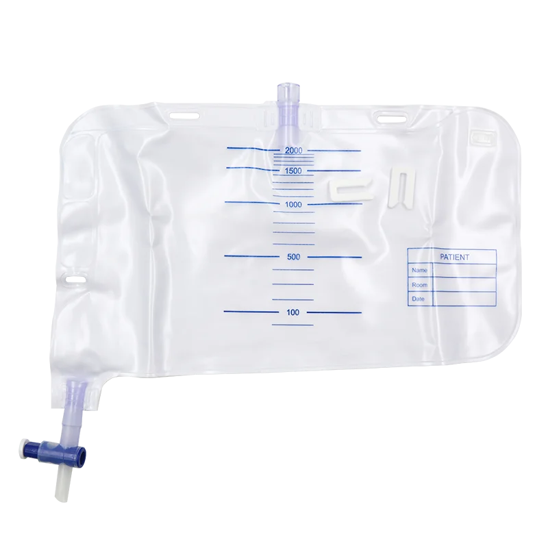 JCMED 2000ml Medical Silicone Urine Collector Bag