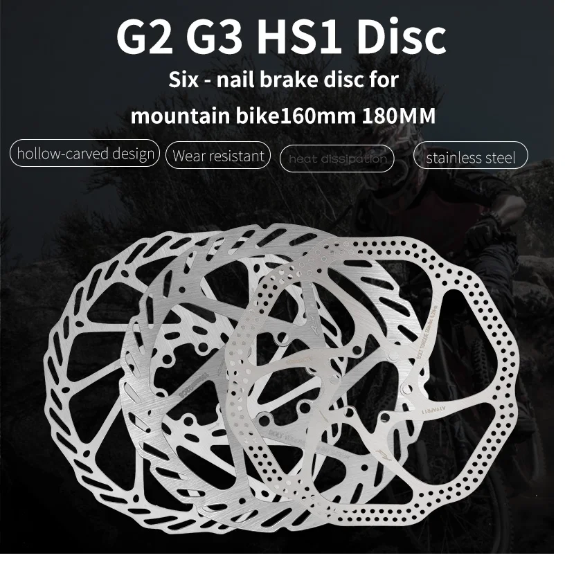 AVID MTB stainless steel Six nail brake disc in 160mm and 180mm