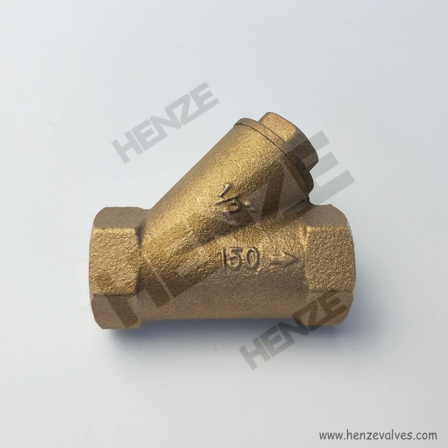 BSP NPT Бронзовый резьбовой Y-образный фильтр B62 C83600