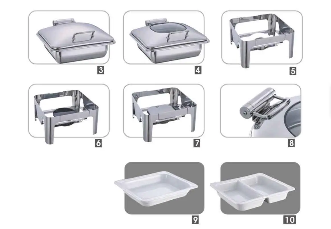 food warmer chafing dish buffet serving dishes set with electric heater