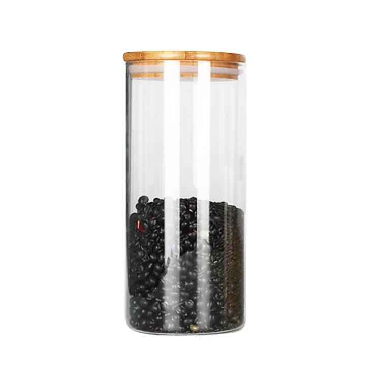 ODM/OEM  Hot Glass Canister Food Storage 450ml 900ml glass food/honey/candy storage jar
