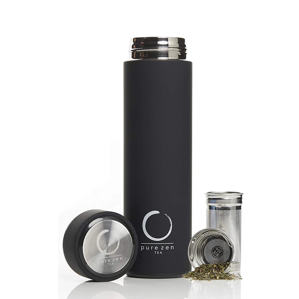 Leak Proof Coffee Thermos Flask Stainless Steel Coffee vacuum flask For Hot Coffee or Cold Tea Fits Car Caddy ,Backpack,Camping