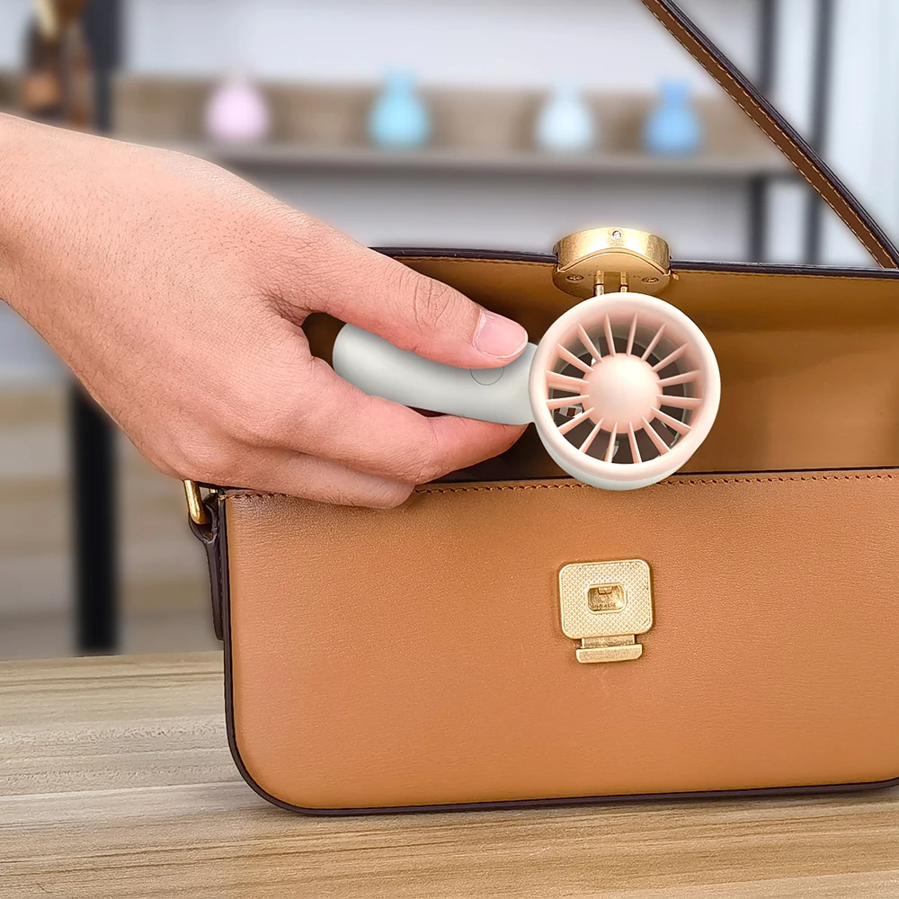 2023 New design Personal Handheld portable Type-c usb rechargeable Pocket Mini fan bldc fan