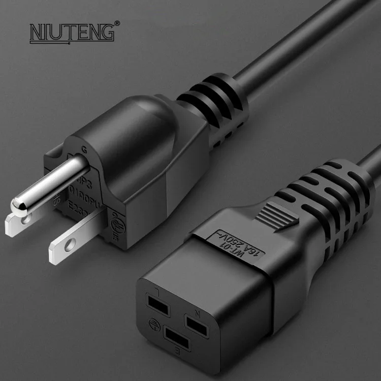 Образец, универсальный заводской шнур питания Nema 5-15p к C19, штепсельная вилка etl