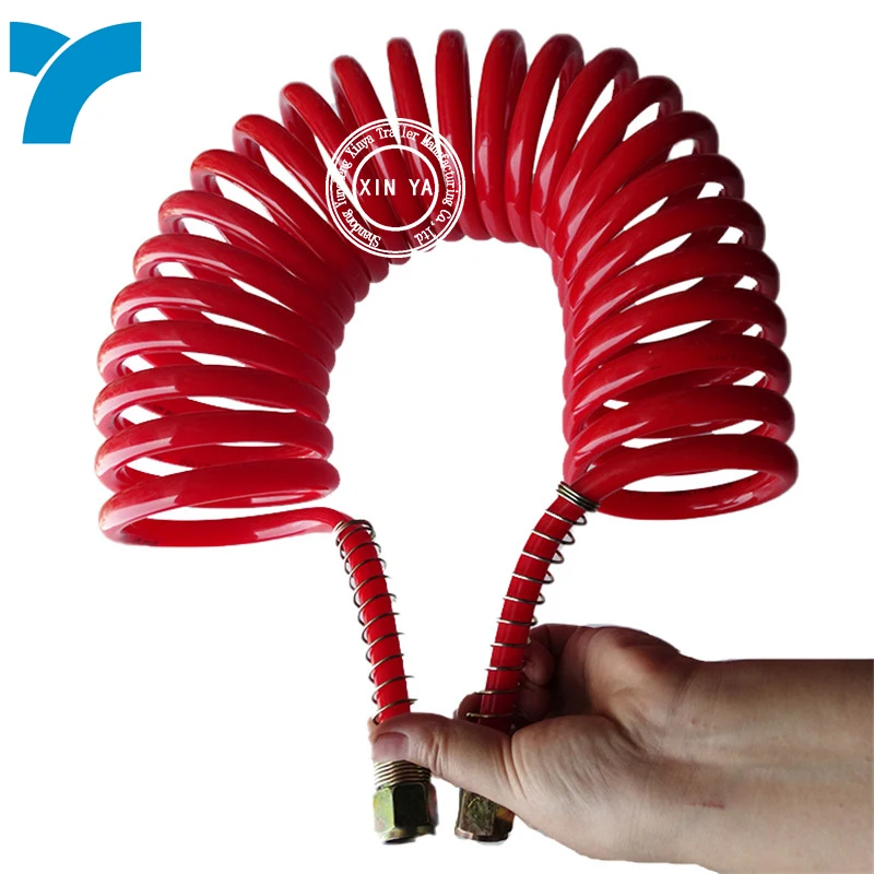 High Pressure Flexible Truck Trailer PA Nylon Spiral Coil Air Brake Hose for European Market
