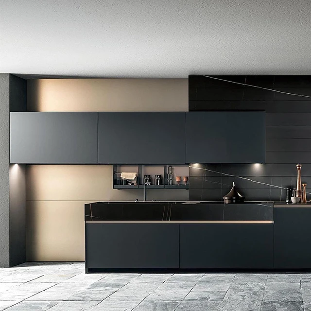 Modern Custom Lacquer Modern Kitchen Cabinets Kitchen Designs 304 Stainless Steel lacquer wood Kitchen accessories
