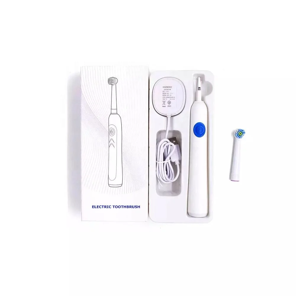 rechargeable  JS301 rotary round head sonic electric toothbrush