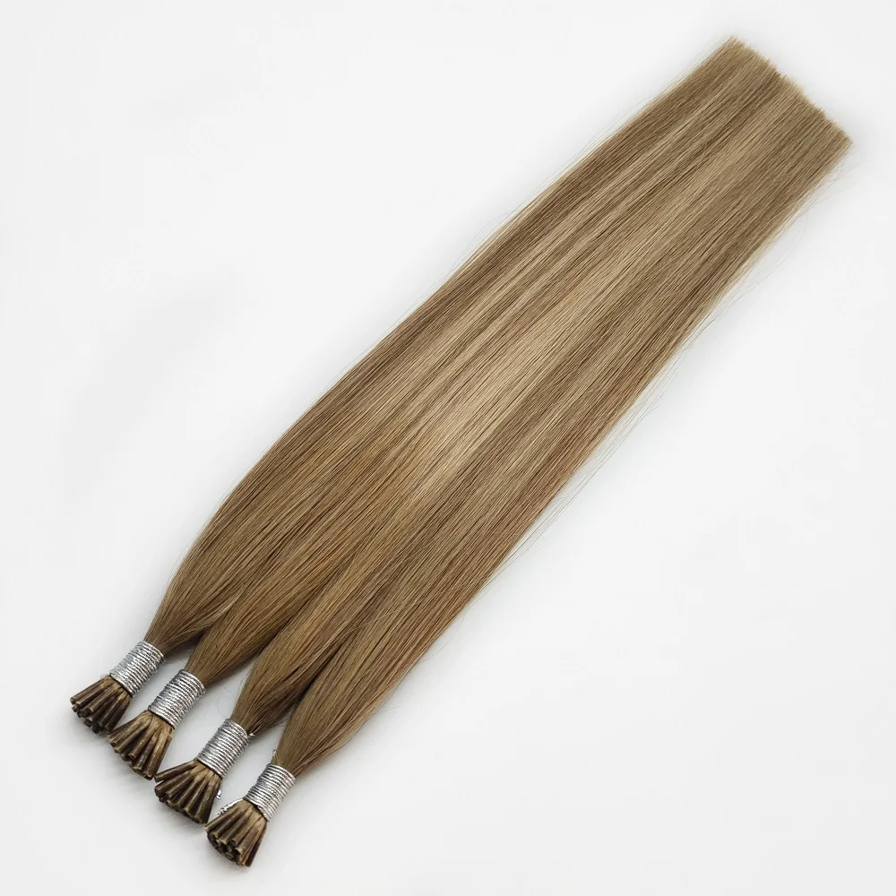 Wholesale Russian Super Double Drawn Pre bonded Human Hair Stick I Tip Hair Extensions