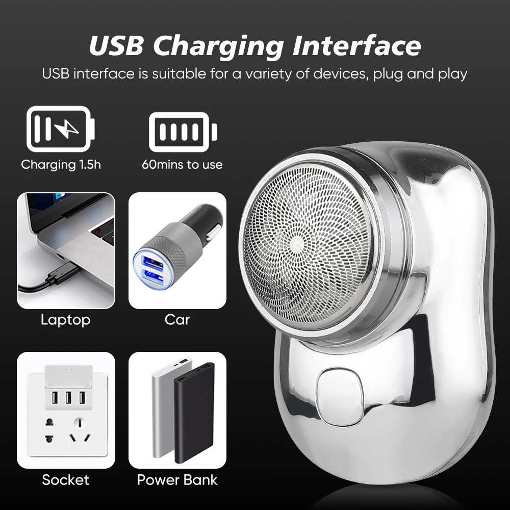 2023 USB Rechargeable mini-shave portable electric shaver mini portable shaver for men