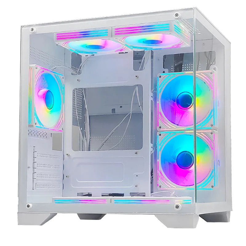 Choiyan ATX Computer Gaming Case ARGB OEM Chassis With Glass Window Desktop PC Full Tower Case High quality gabineter gamer