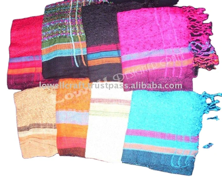 custom Flag design handloom gauze scarf