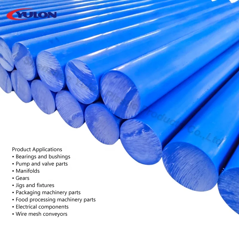 Round Acetal Copolymer Rods Black Opaque Acetal Stock Solid Copolymer Plastic Rods