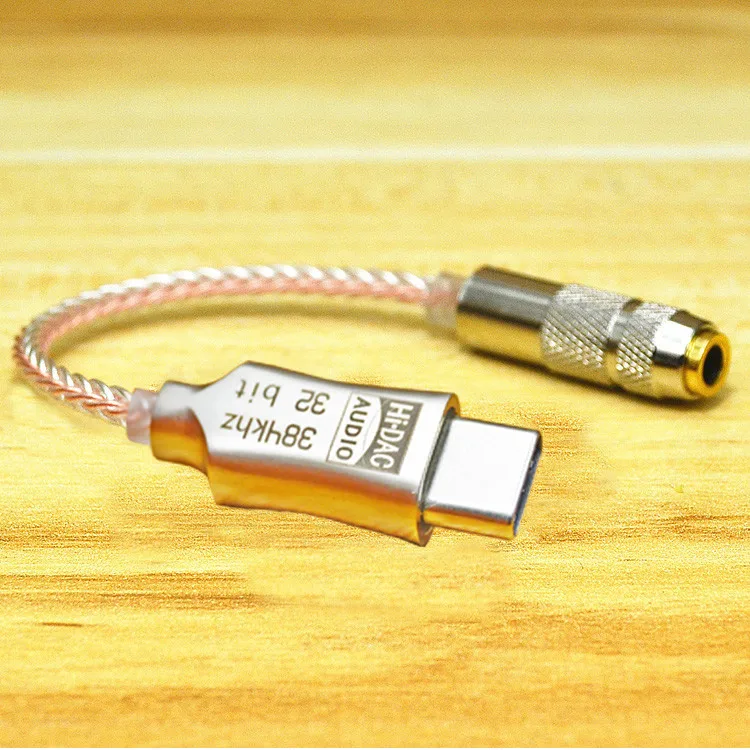 Цифровой декодер DAC для наушников типа C на 3 5 мм AUX аудио кабель Hi-Fi адаптер конвертер