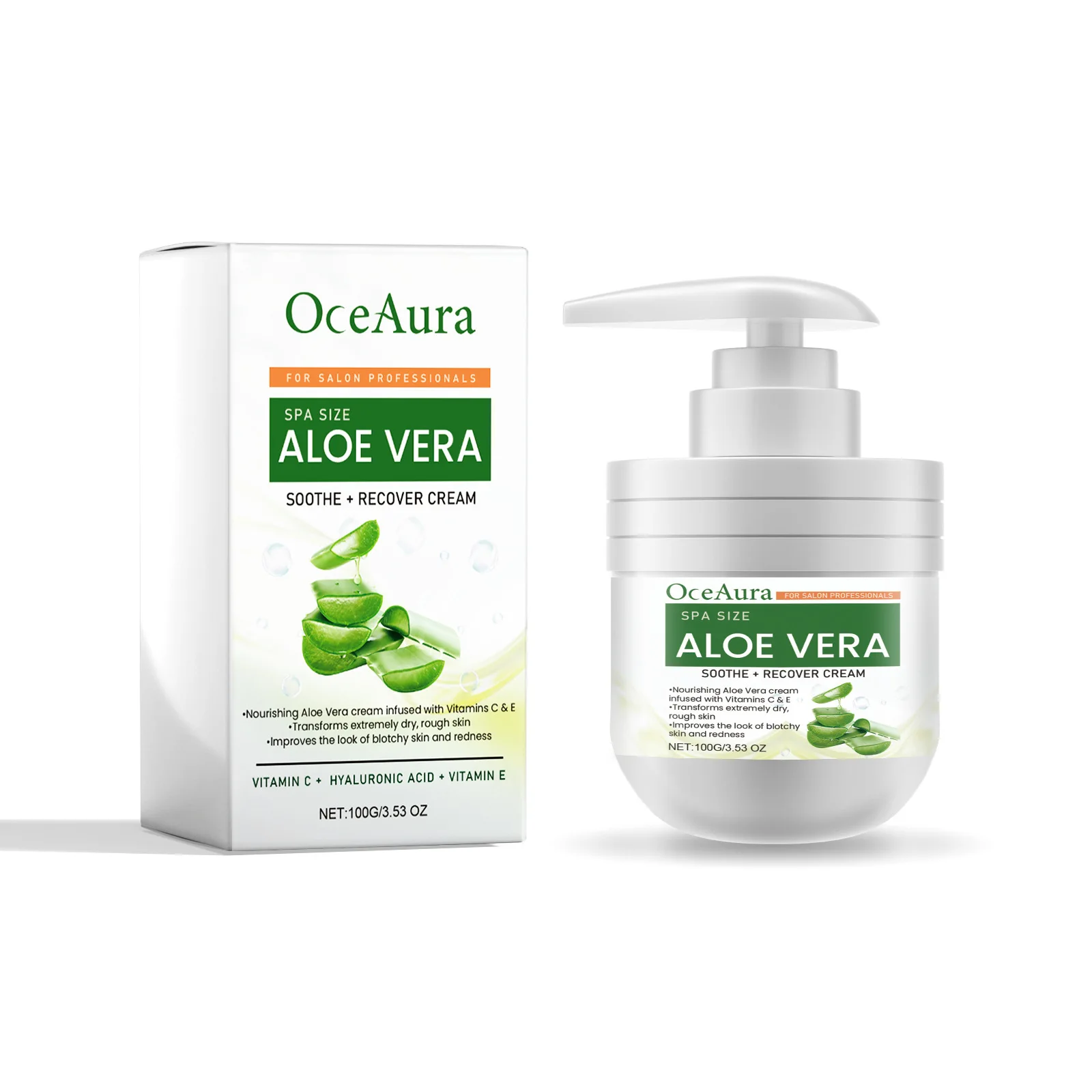 Hot Sale Brand New Skin Making Extremely Dry Rough Skin Transforming Aloe Vera Sun Repair Cream