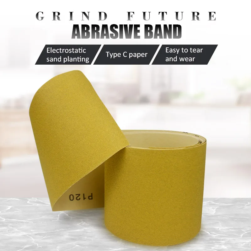 
Aluminum Oxide Self-Adhesive Sandpaper In Rolls Yellow For Machine Polishing 