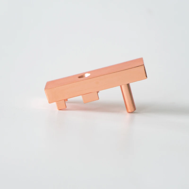 Hydrorelax Zinc alloy rose gold shower glass door hinge square up-down pivot hinge