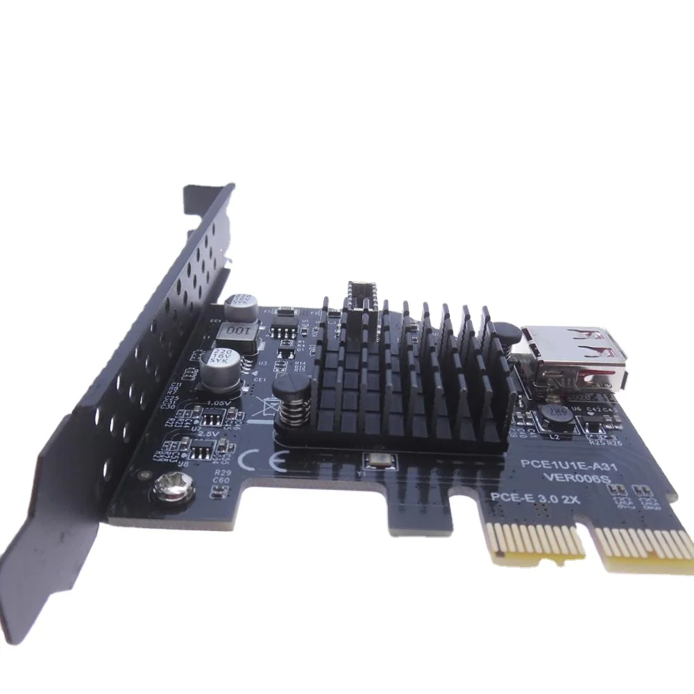 USB3.1 спереди типа E карты расширения C-Type положительный и отрицательный штекер 20PIN ASM3142 передачи 10 Гбит/с PCE1U1E-A31 новый