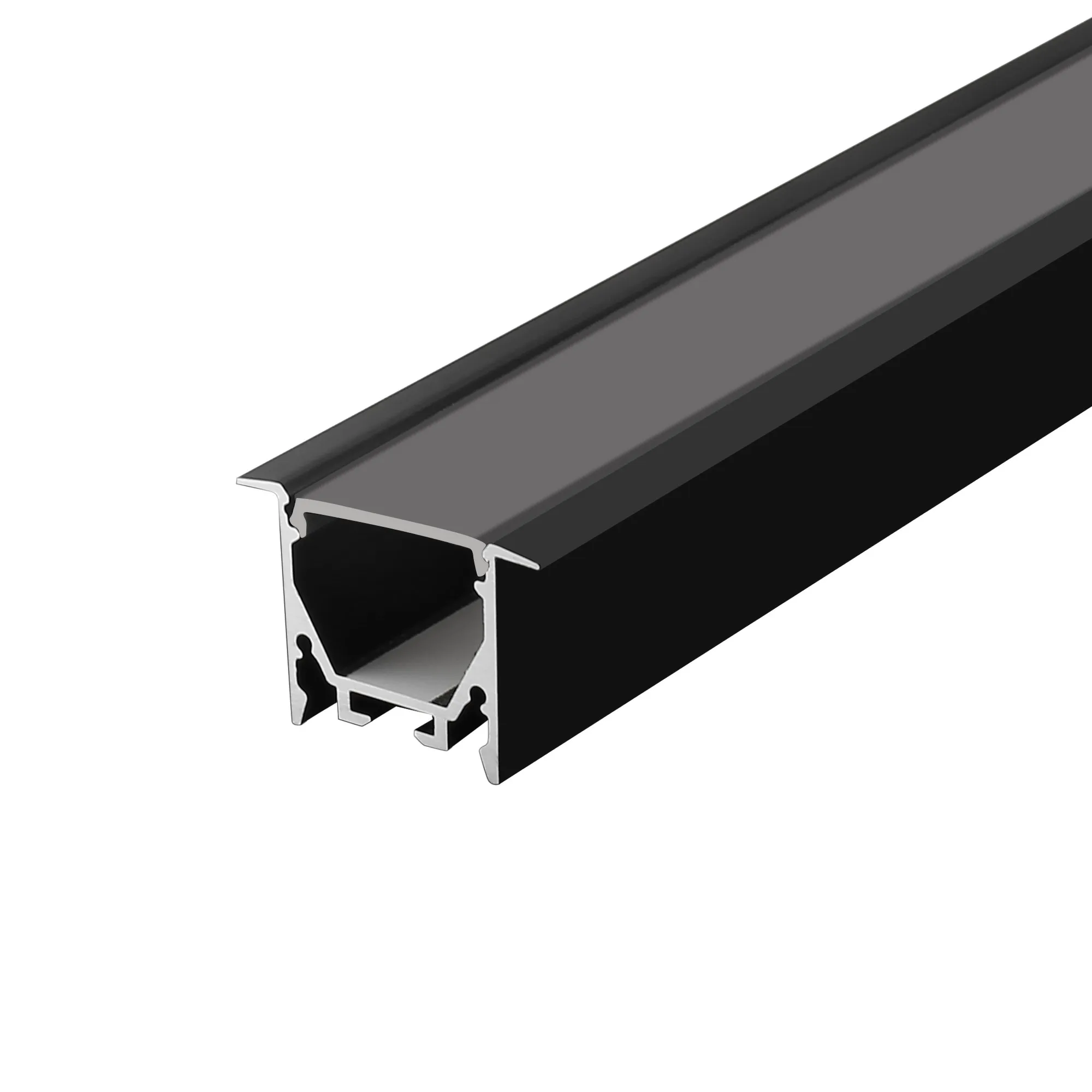 35x25mm Recessed LED Aluminum Profile Aluminium Extrusion Housing Channel for Led Linear Strips Light With Spring Clip