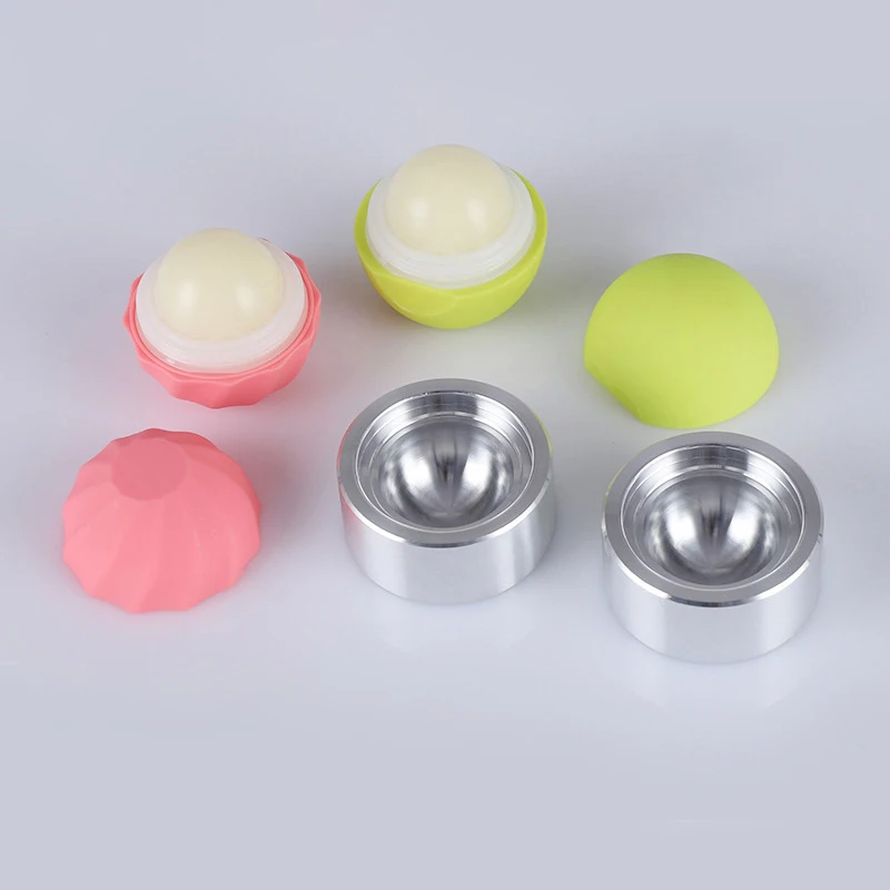 7g custom Ball shape cute unique kid chapstick gold mini empty lip balm lipstick tubes lip balm stick containers