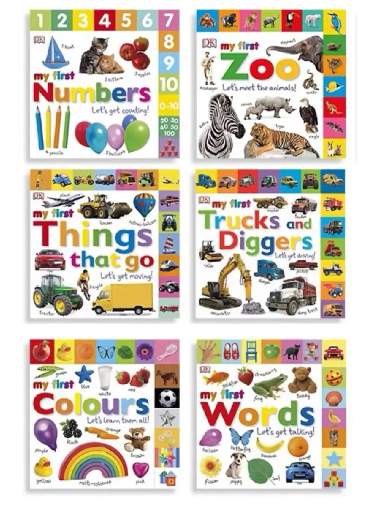 DK мои первые слова dk животные 6 книг вещь которая