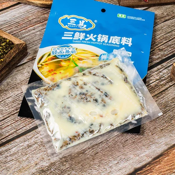 Chinese Special Food Three Fresh Flavor Mushroom Kelp Lily Soup Not Spicy Hot Pot Base Guangdong Hot Pot Seasonings For Retail