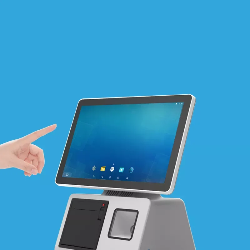 Hot CE Certified Desktop All in One Payment Self Order Touch Kiosk Restaurant Kiosk Self Service Payment Machine With Printer