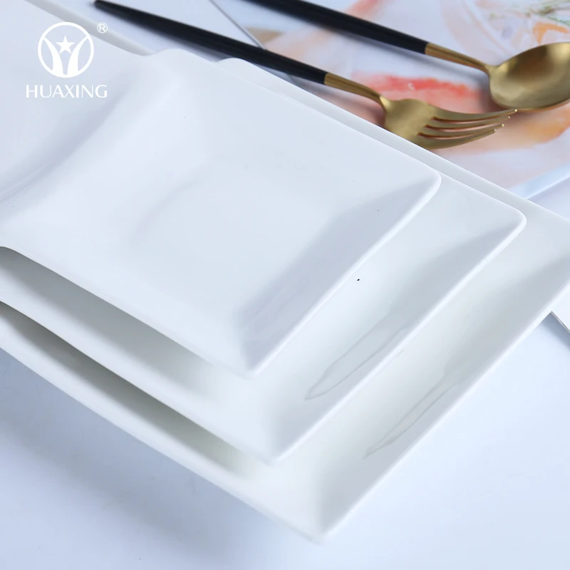 wholesale ceramic plate double dish super white porcelain 2 div dishes dinnerware
