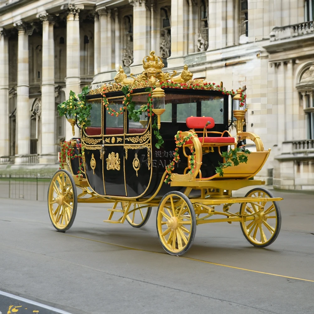 OEM Newest Wedding and Sightseeing Horse Drawn Carriage and Electric Horse Carriages for Sale