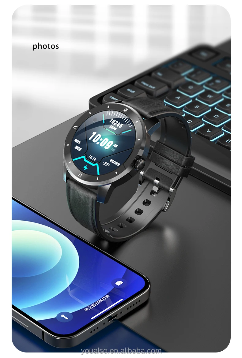 2023 New Waterproof IP68 Health Monitor Smart Watch Music Player BT Call Sport Reloj Fitness Bracelet Smartwatch For Android/IOS