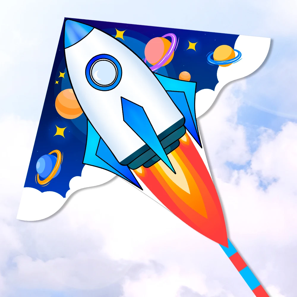 High Quality Hot Sale Rocket Kite New Design Wholesale Factory Direct Sale Polyester Kites Fiberglass Frame China OEM Customize