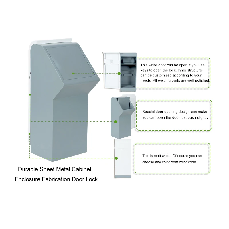 Customized floor stainless steel intelligent dustbin for outdoor Hotel