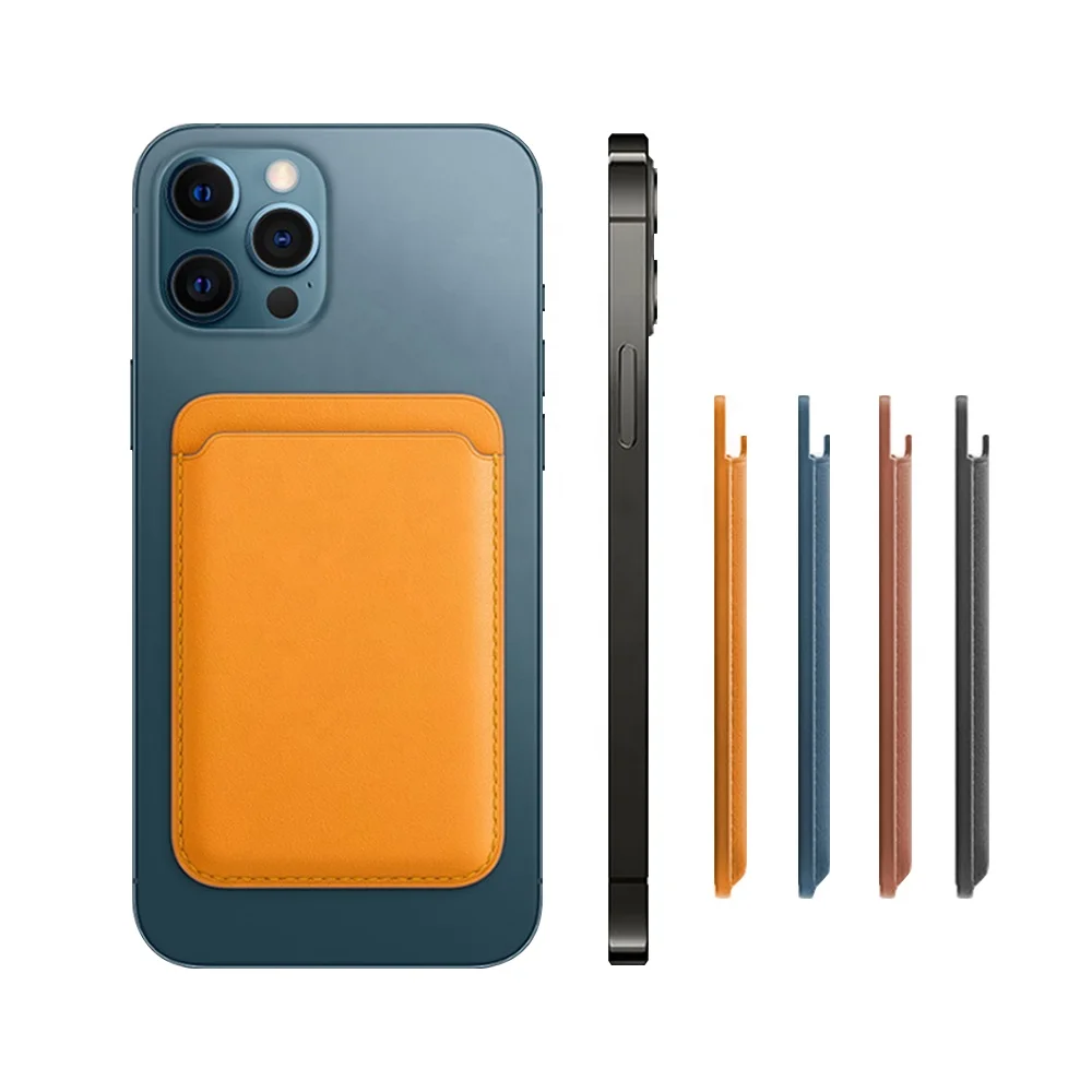 2022 кожаный магнитный держатель для карт iPhone 12 13 14 15 Pro Max