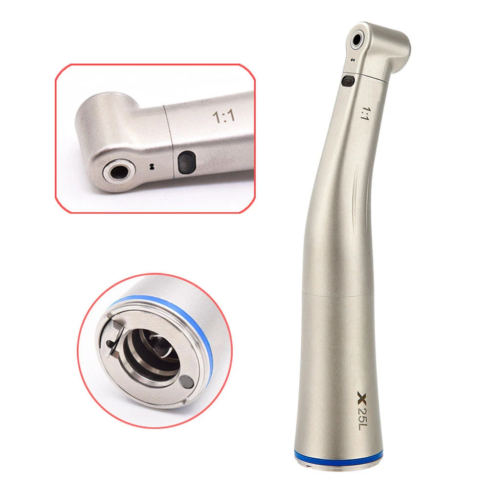 dental chair with 1:5 1:1 contra angle slow speed handpiece Dental Brushless LED Electric Micro Motor 1:5 Increasing Handpiece