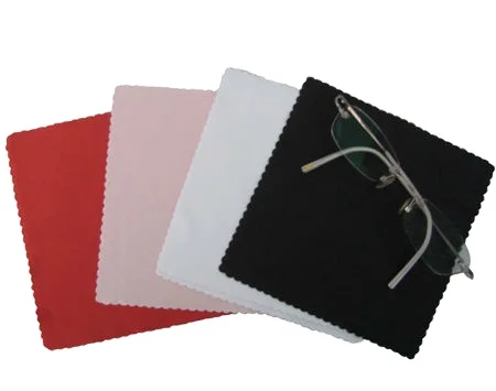 High quality microfiber cleaning cloth for eyeglasses, lens and jewelry