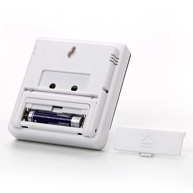 Mini Smart LCD Display Wall Mounted Clock Time Temperature Meter Digital Room Thermometer Indoor Hygrometer