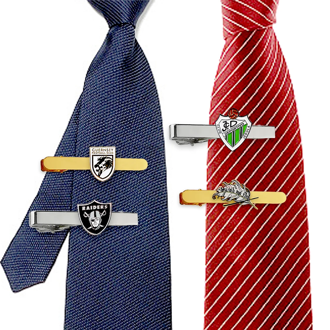 Wholesale custom cufflink and stainless steel men tie clips pin logo necktie clip
